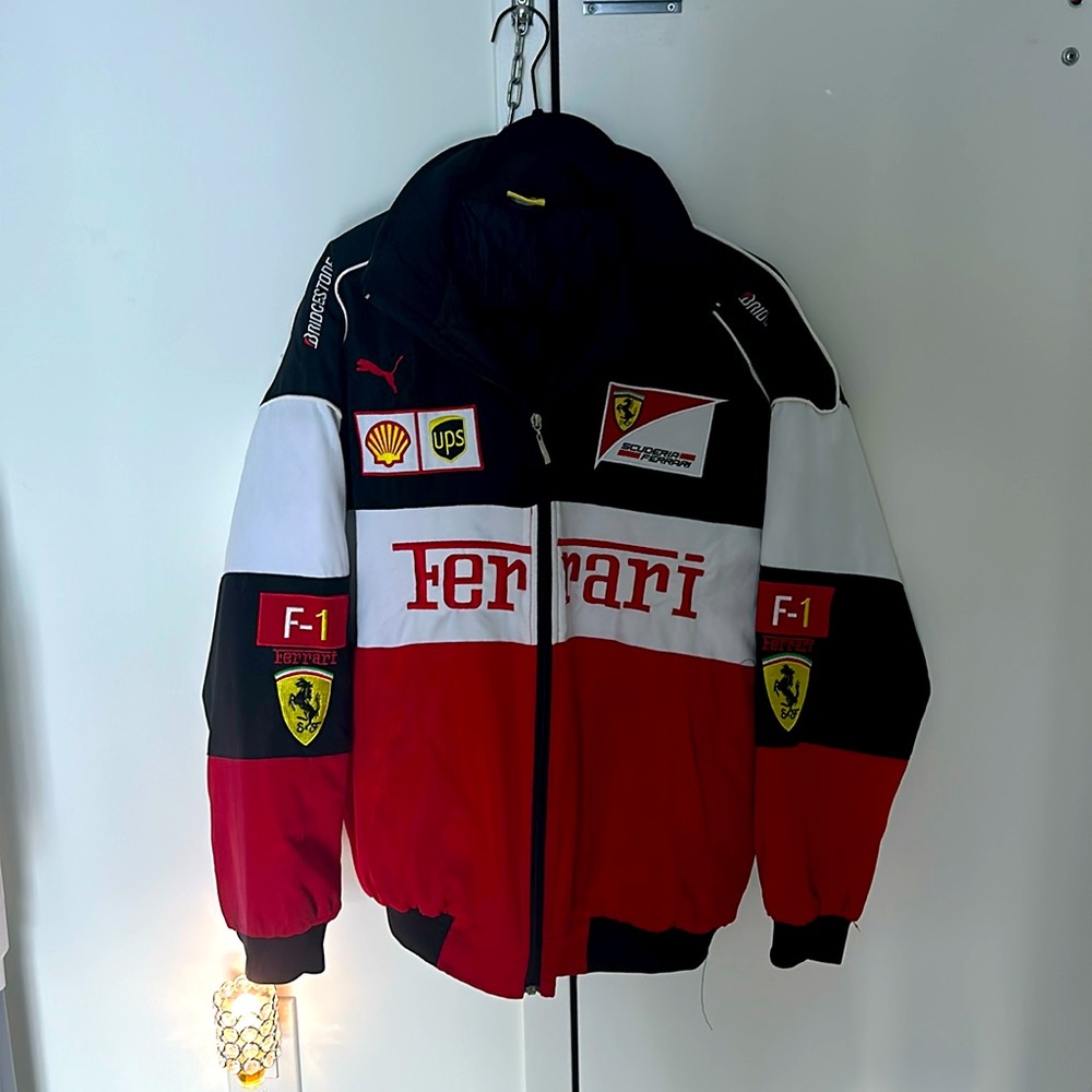 Ferrari black and red Racing Jacket